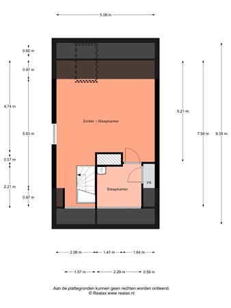 Floorplan - Prins Willem Alexanderstraat 17, 3751 DL Bunschoten-Spakenburg